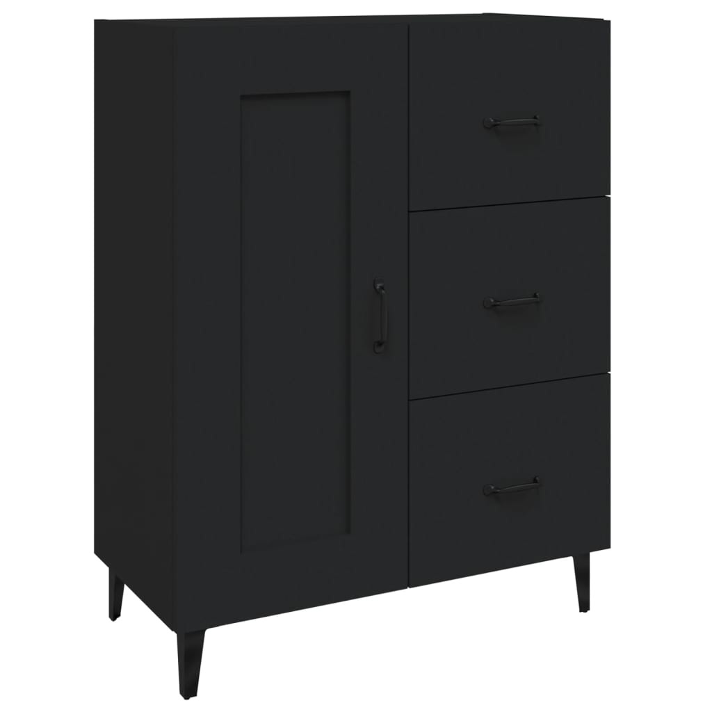 Modern Wooden Sideboard Storage Cabinet Unit With 1 Door & 3 Drawers Wood