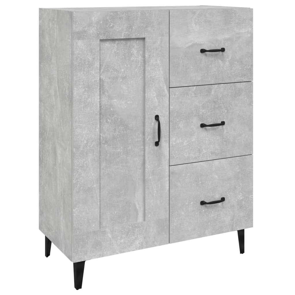Modern Wooden Sideboard Storage Cabinet Unit With 1 Door & 3 Drawers Wood