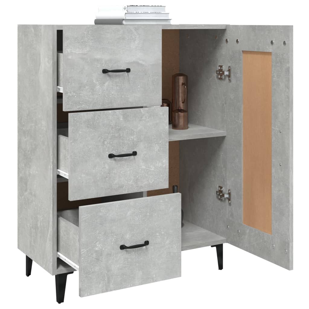 Modern Wooden Sideboard Storage Cabinet Unit With 1 Door & 3 Drawers Wood