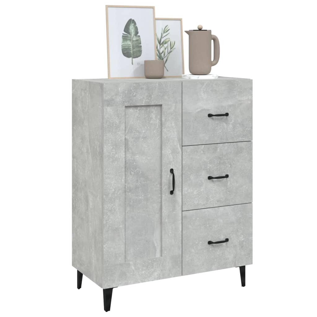 Modern Wooden Sideboard Storage Cabinet Unit With 1 Door & 3 Drawers Wood