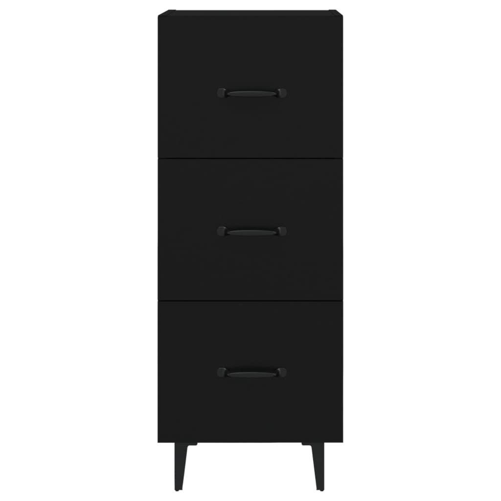 Sideboard Black 34.5x34x90 cm Engineered Wood
