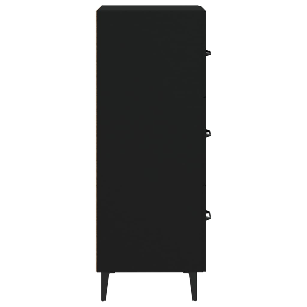 Sideboard Black 34.5x34x90 cm Engineered Wood