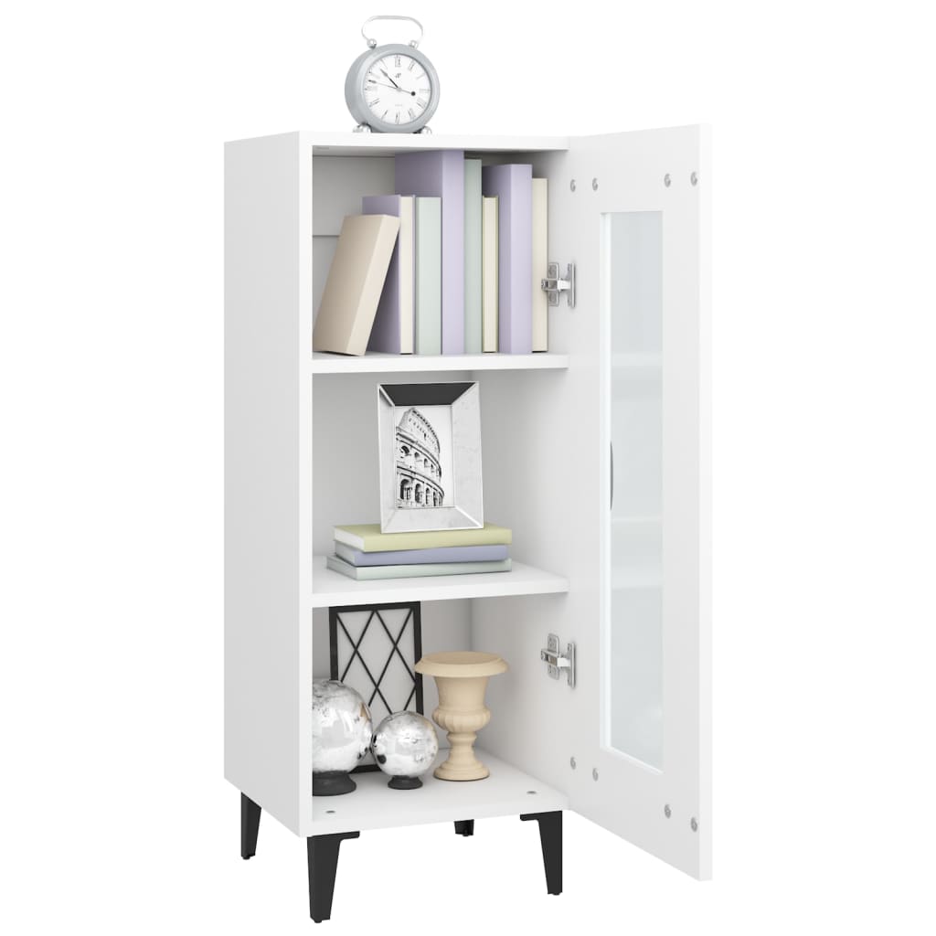 Sideboard White 34.5x34x90 cm Engineered Wood