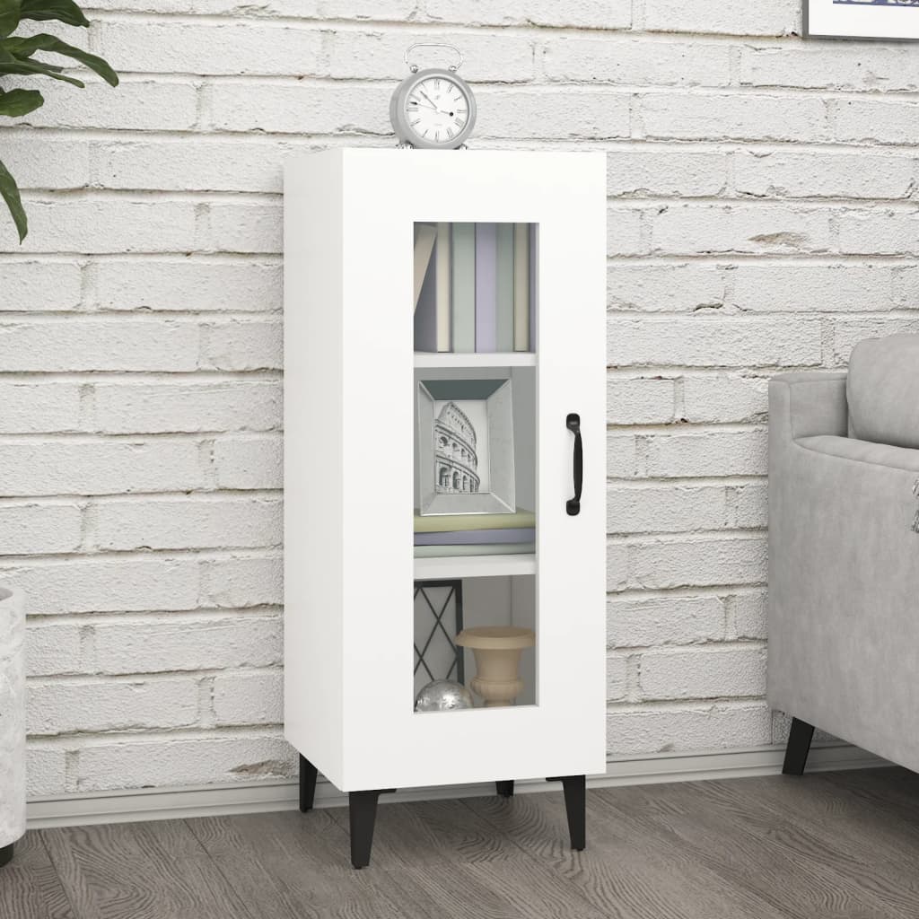 Sideboard White 34.5x34x90 cm Engineered Wood