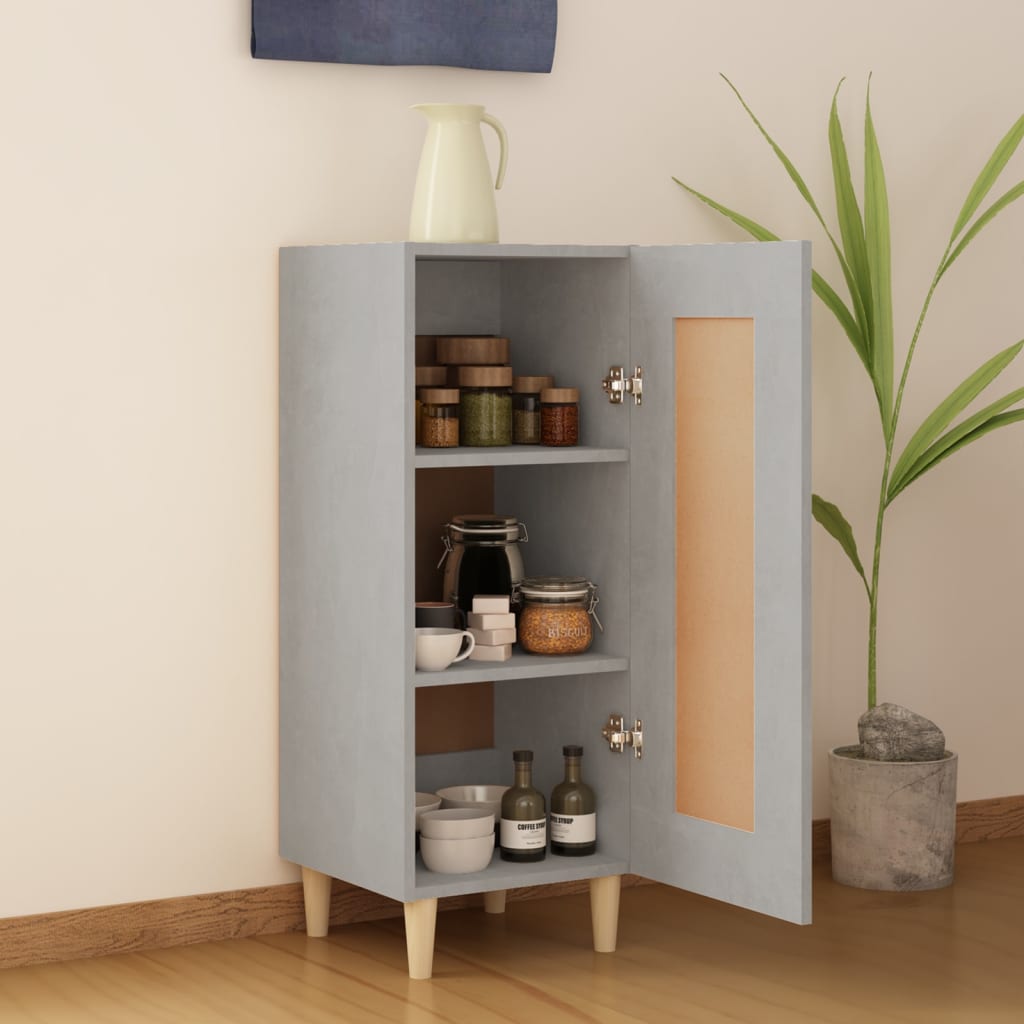Sideboard Concrete Grey 34.5x34x90 cm Engineered Wood