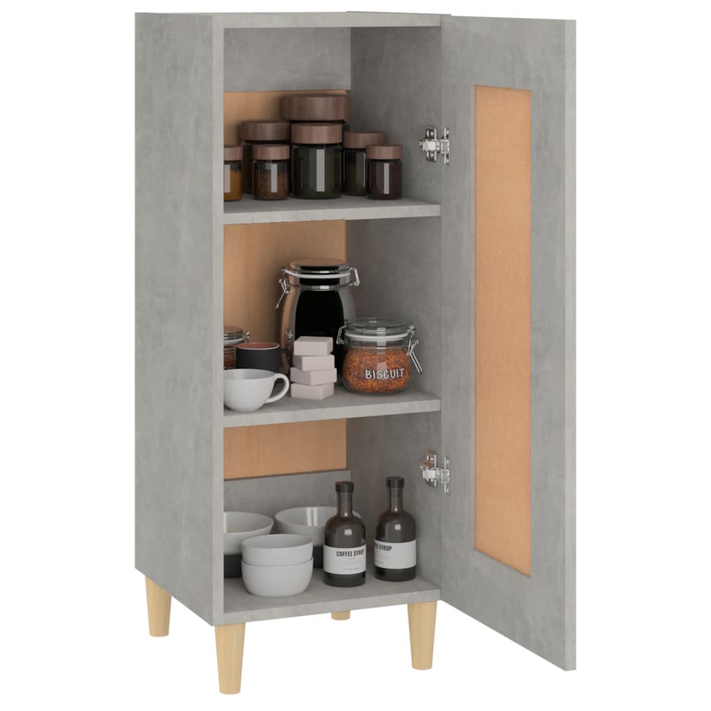 Sideboard Concrete Grey 34.5x34x90 cm Engineered Wood