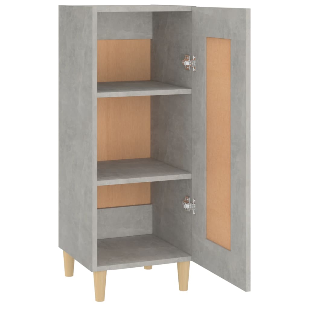 Sideboard Concrete Grey 34.5x34x90 cm Engineered Wood