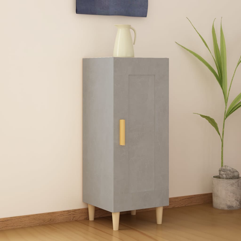Sideboard Concrete Grey 34.5x34x90 cm Engineered Wood