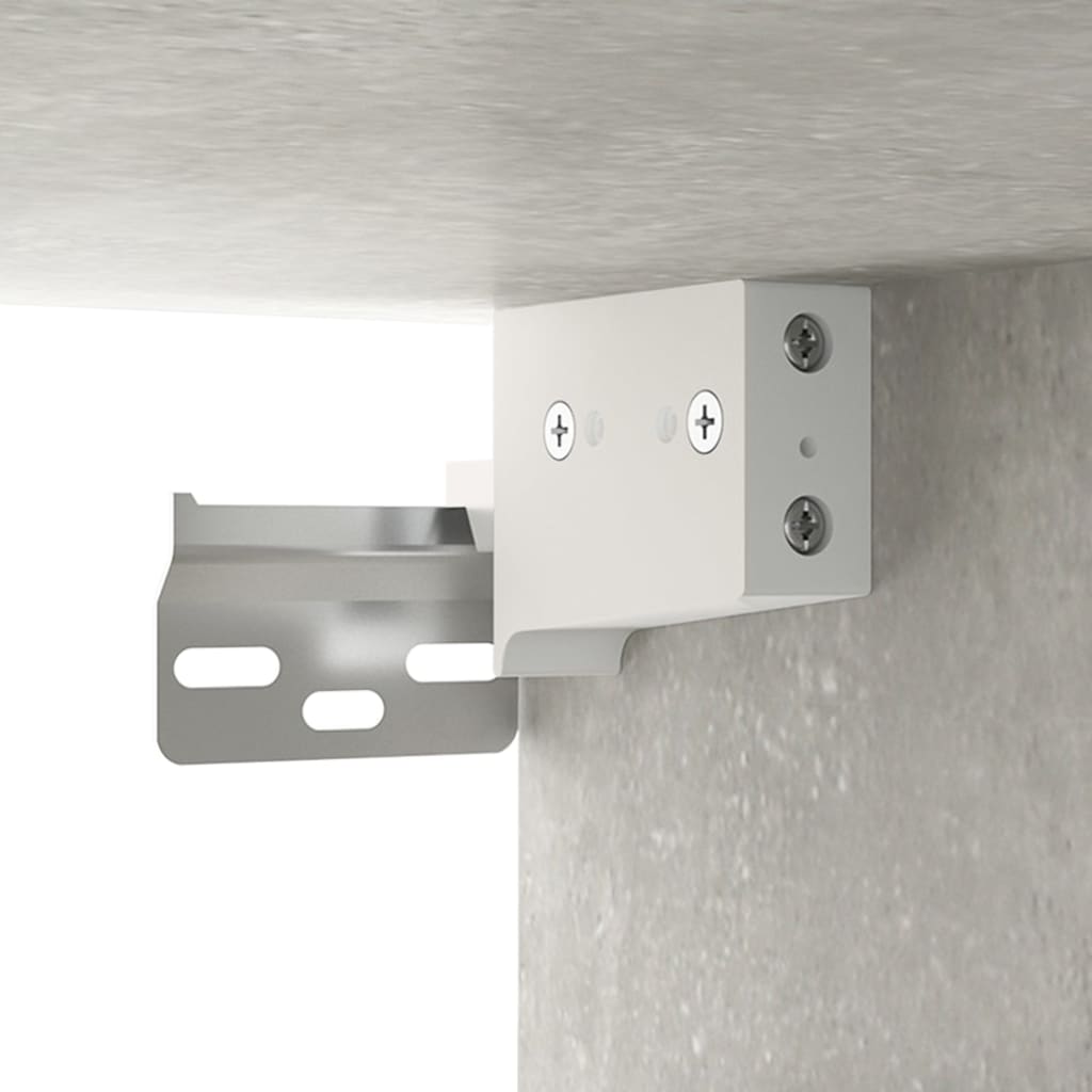 Hanging Wall Cabinet Concrete Grey 34.5x34x90cm