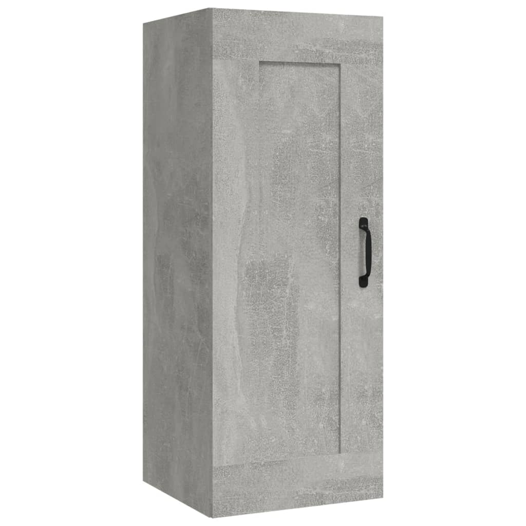 Hanging Cabinet Concrete Grey 35x34x90 cm Engineered Wood