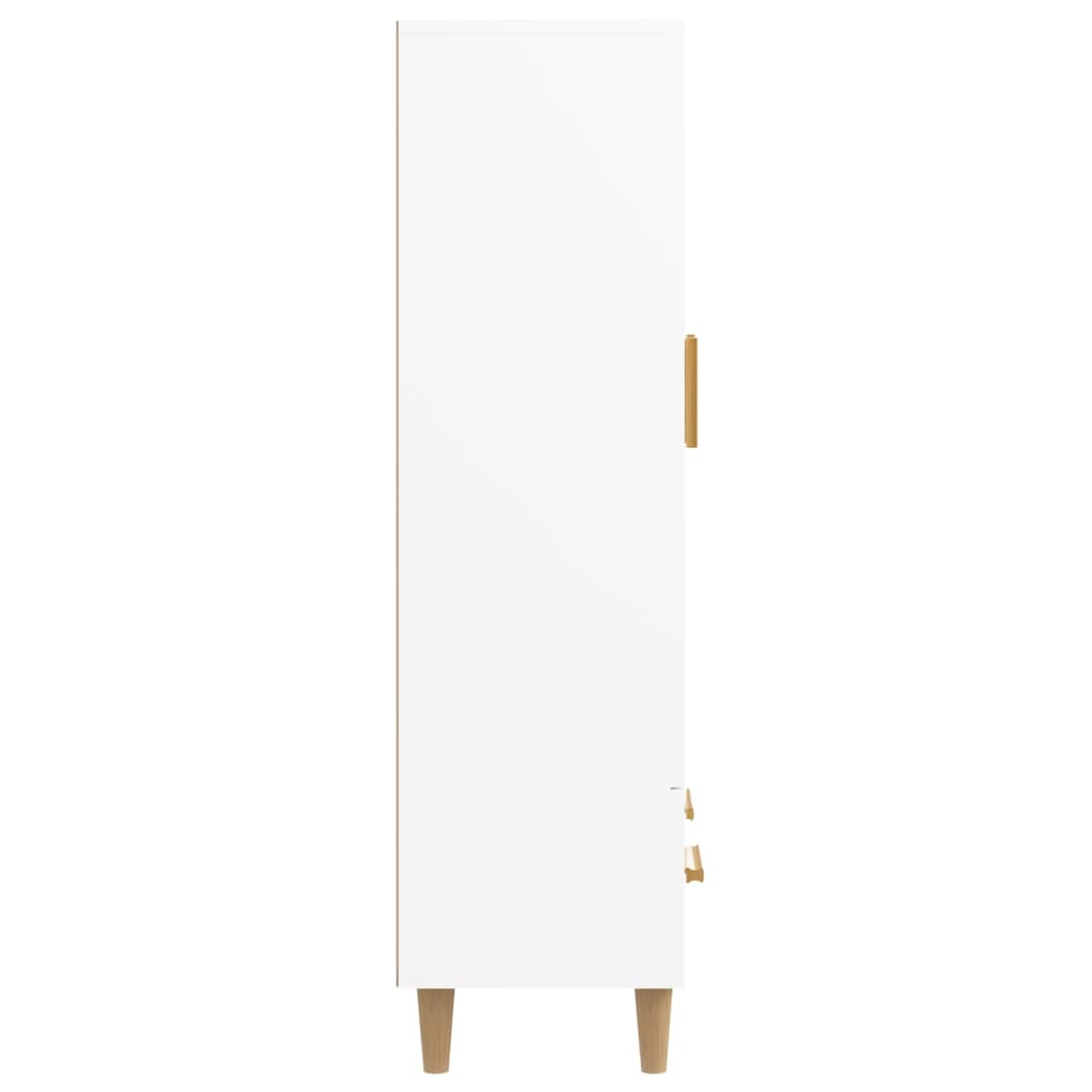 Highboard White 70x31x115 cm Engineered Wood
