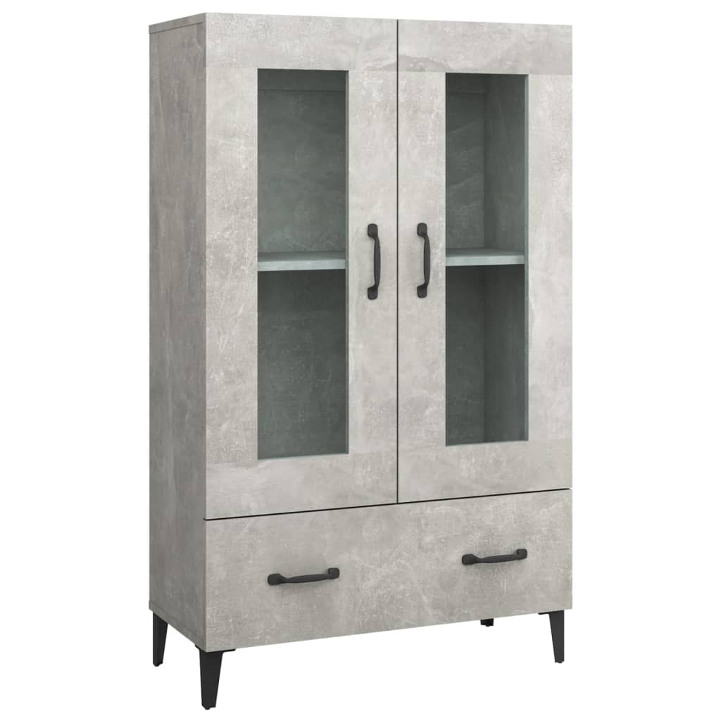 Highboard Concrete Grey 70x31x115 cm Engineered Wood