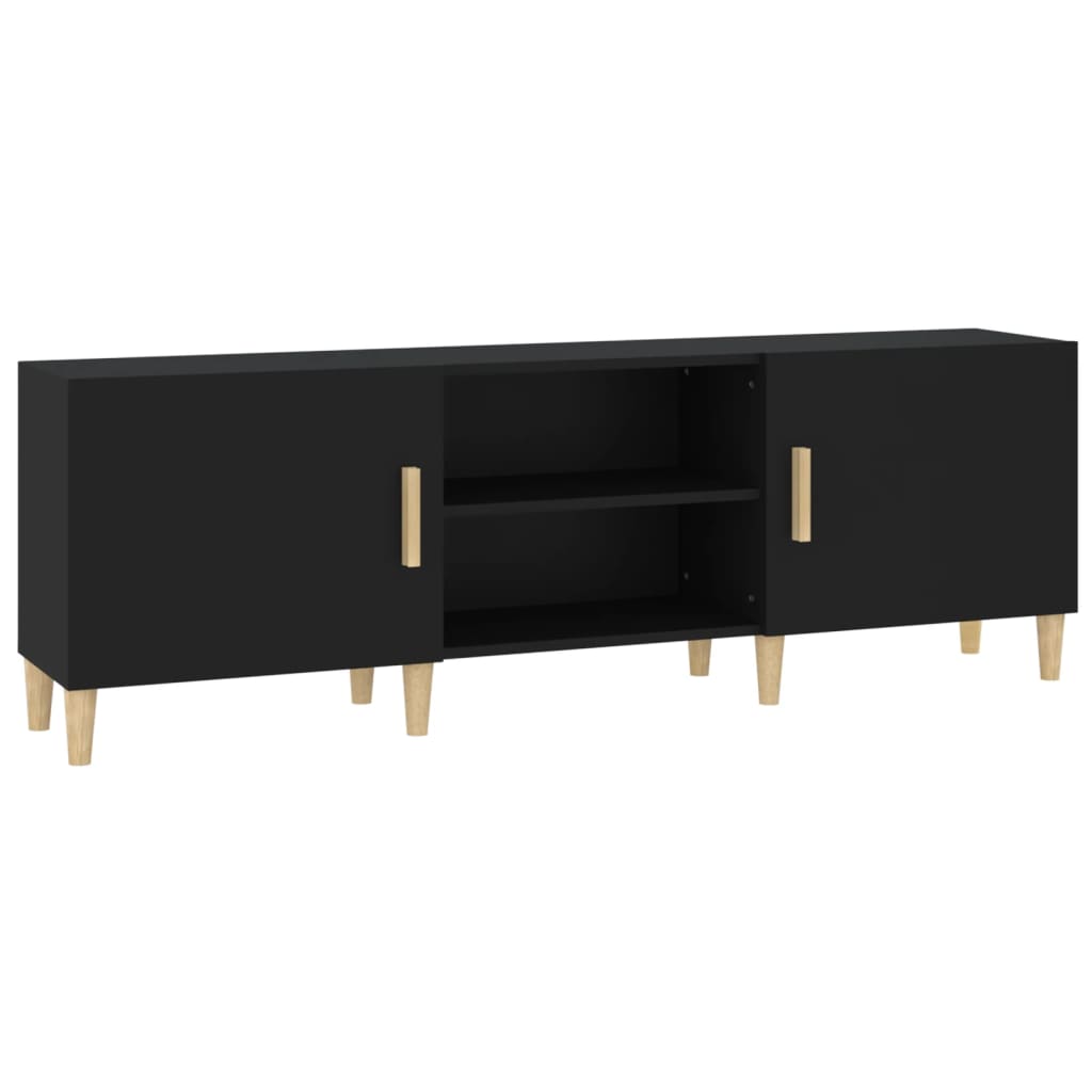 Modern Wooden TV Stand Cabinet Home Entertainment Media Unit With Storage