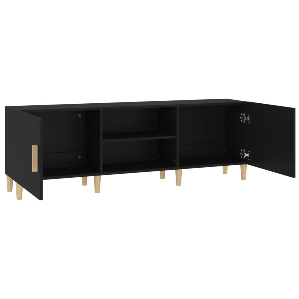 Modern Wooden TV Stand Cabinet Home Entertainment Media Unit With Storage
