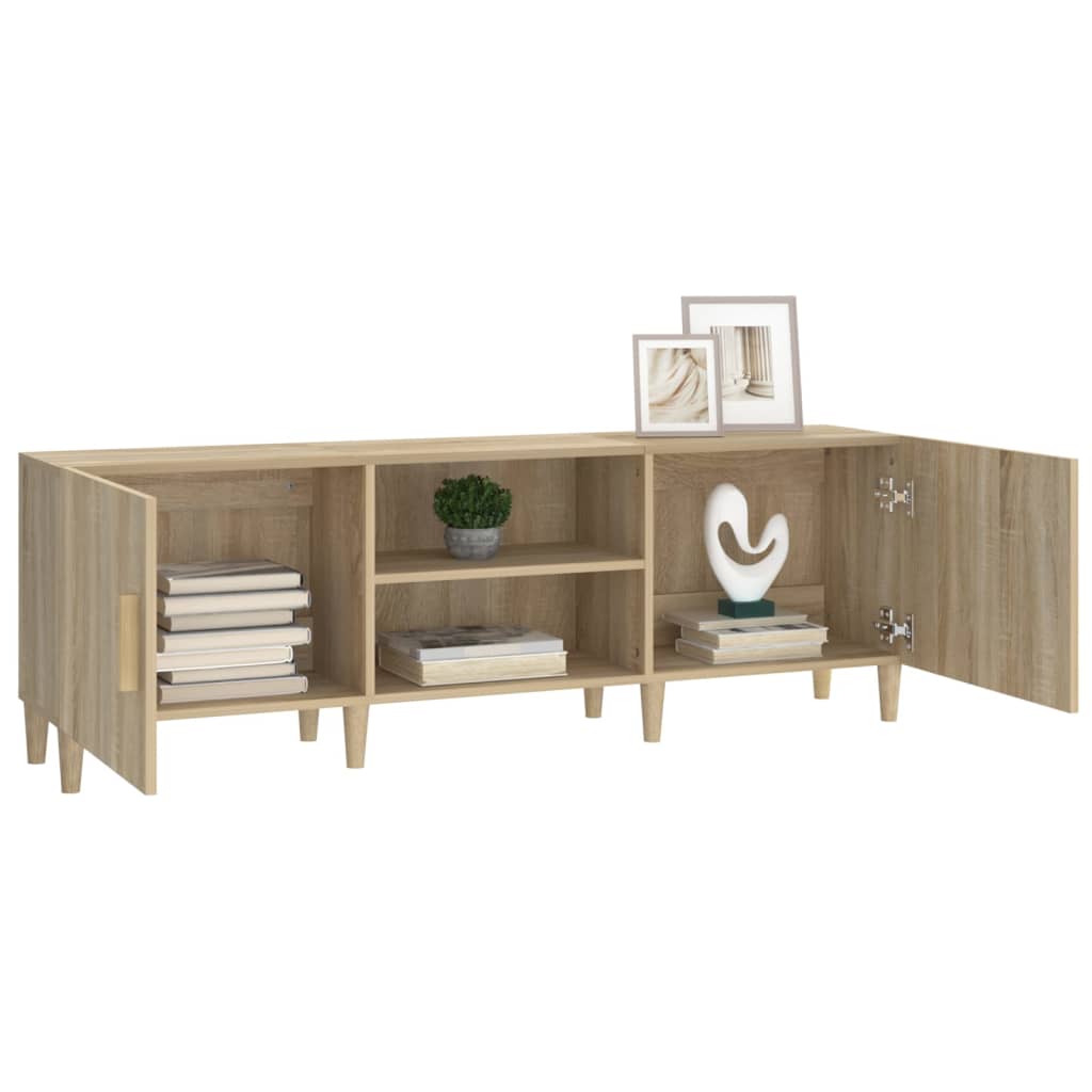 Modern Wooden TV Stand Cabinet Home Entertainment Media Unit With Storage