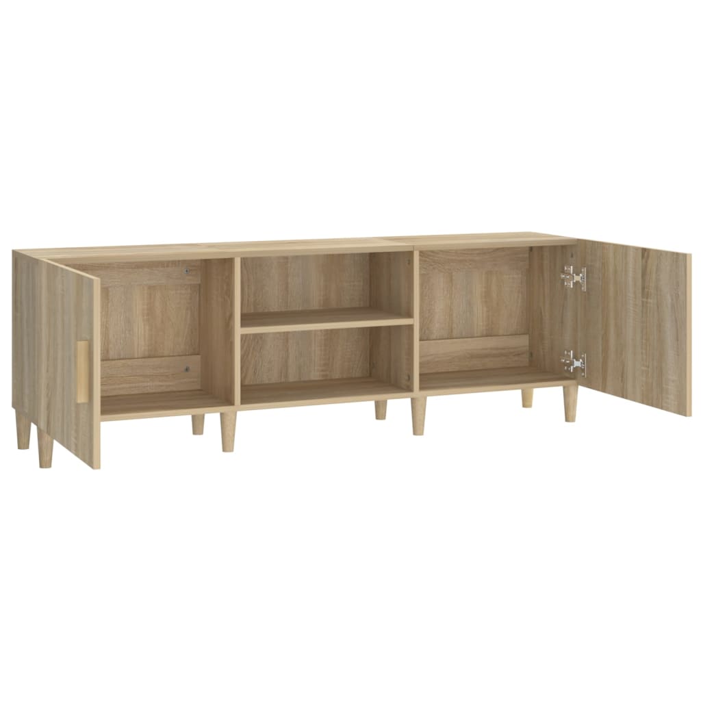 Modern Wooden TV Stand Cabinet Home Entertainment Media Unit With Storage