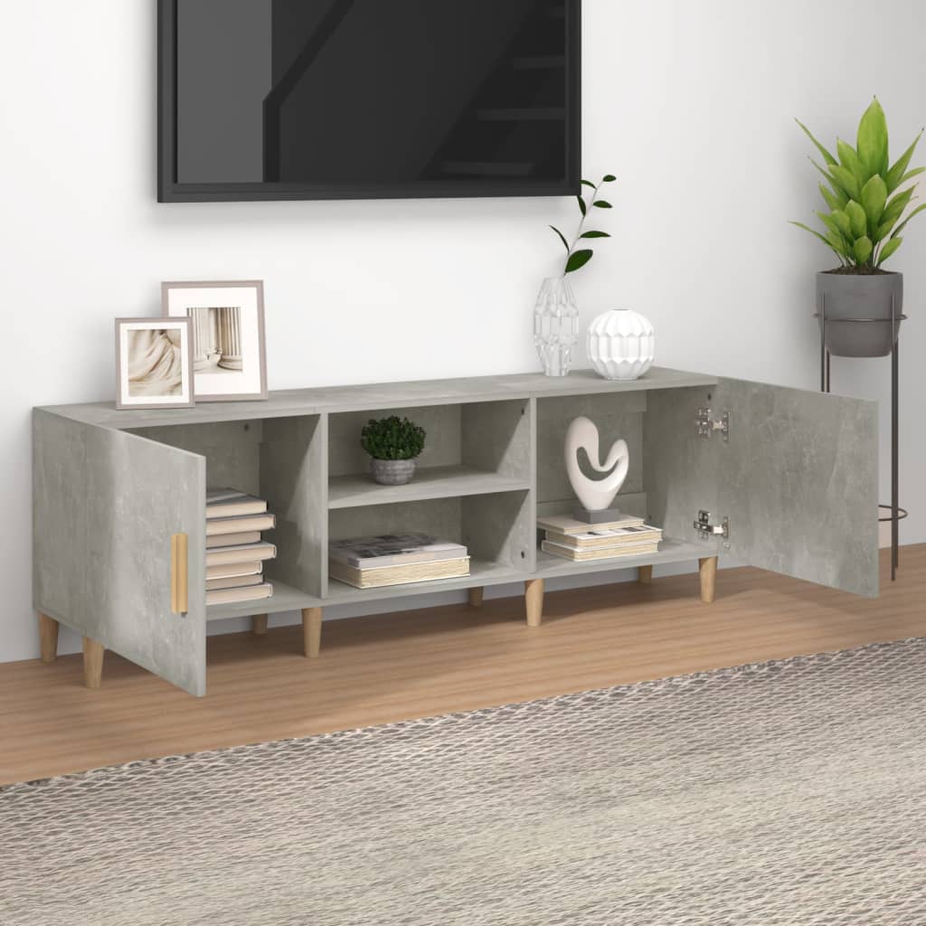 Modern Wooden TV Stand Cabinet Home Entertainment Media Unit With Storage