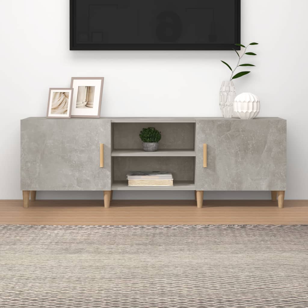 Modern Wooden TV Stand Cabinet Home Entertainment Media Unit With Storage