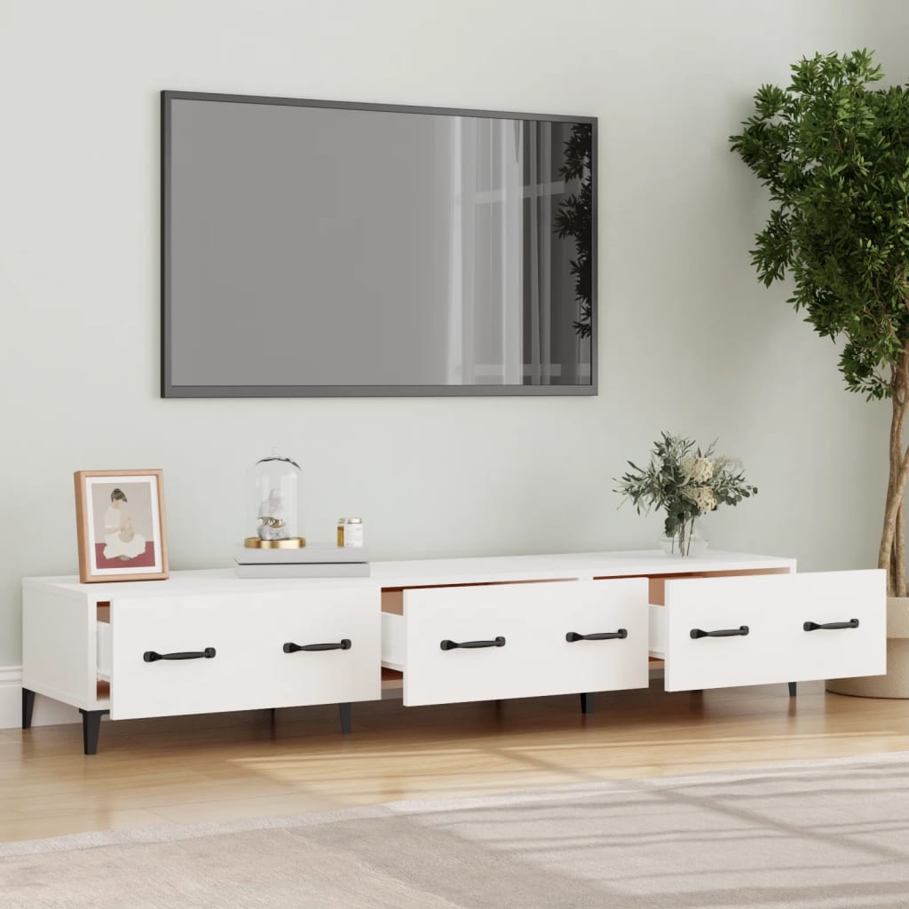 TV Cabinet White 150x34,5x30 cm Engineered Wood