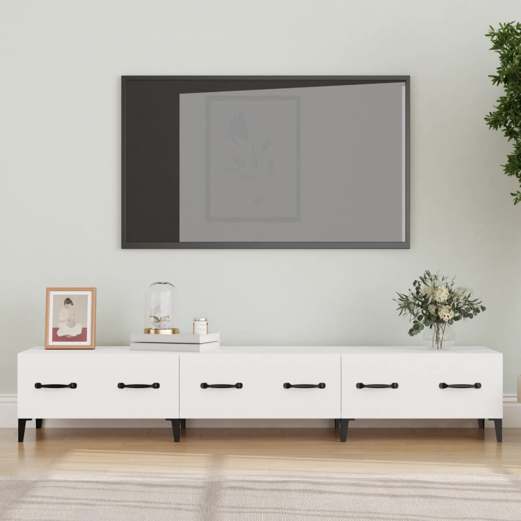 TV Cabinet White 150x34,5x30 cm Engineered Wood