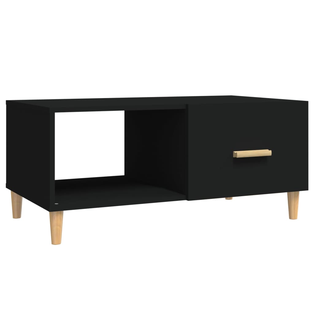 Coffee Table Black 89,5x50x40 cm Engineered Wood