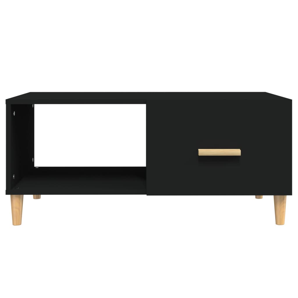 Coffee Table Black 89,5x50x40 cm Engineered Wood