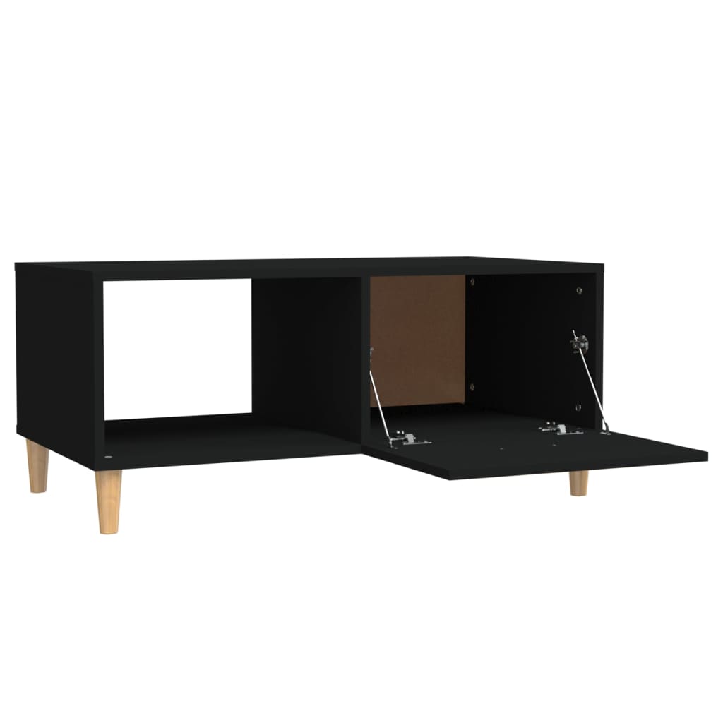 Coffee Table Black 89,5x50x40 cm Engineered Wood