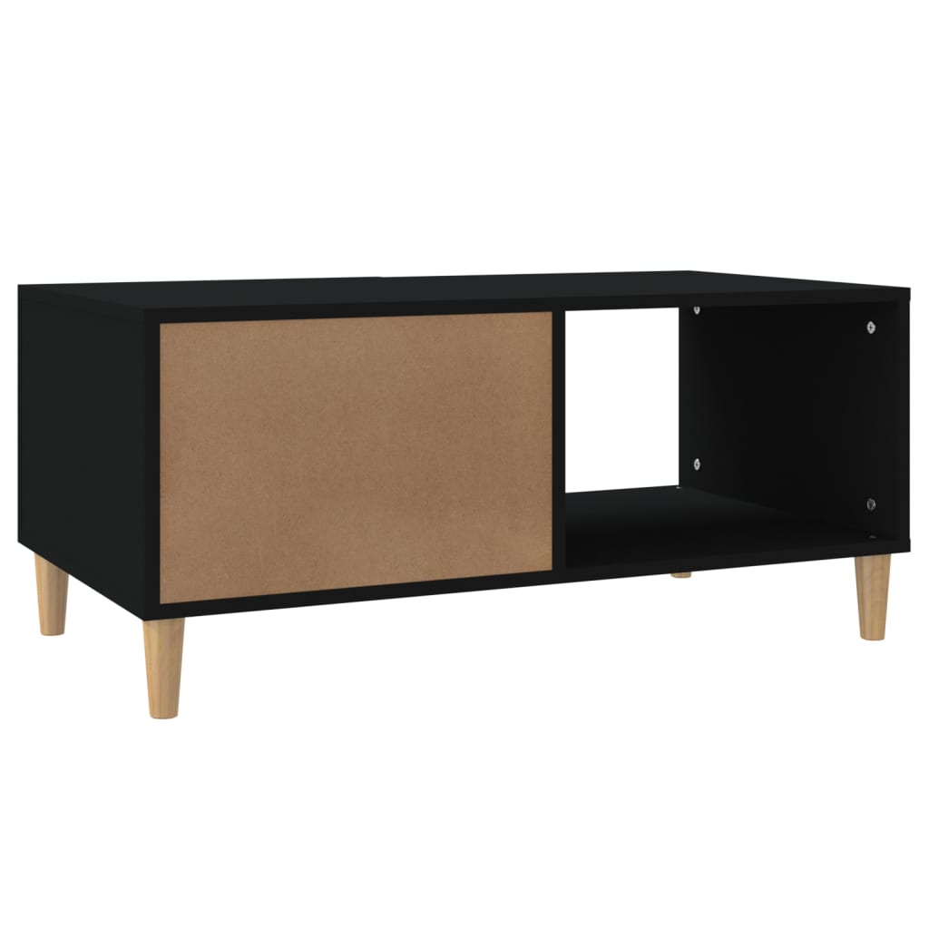Coffee Table Black 89,5x50x40 cm Engineered Wood