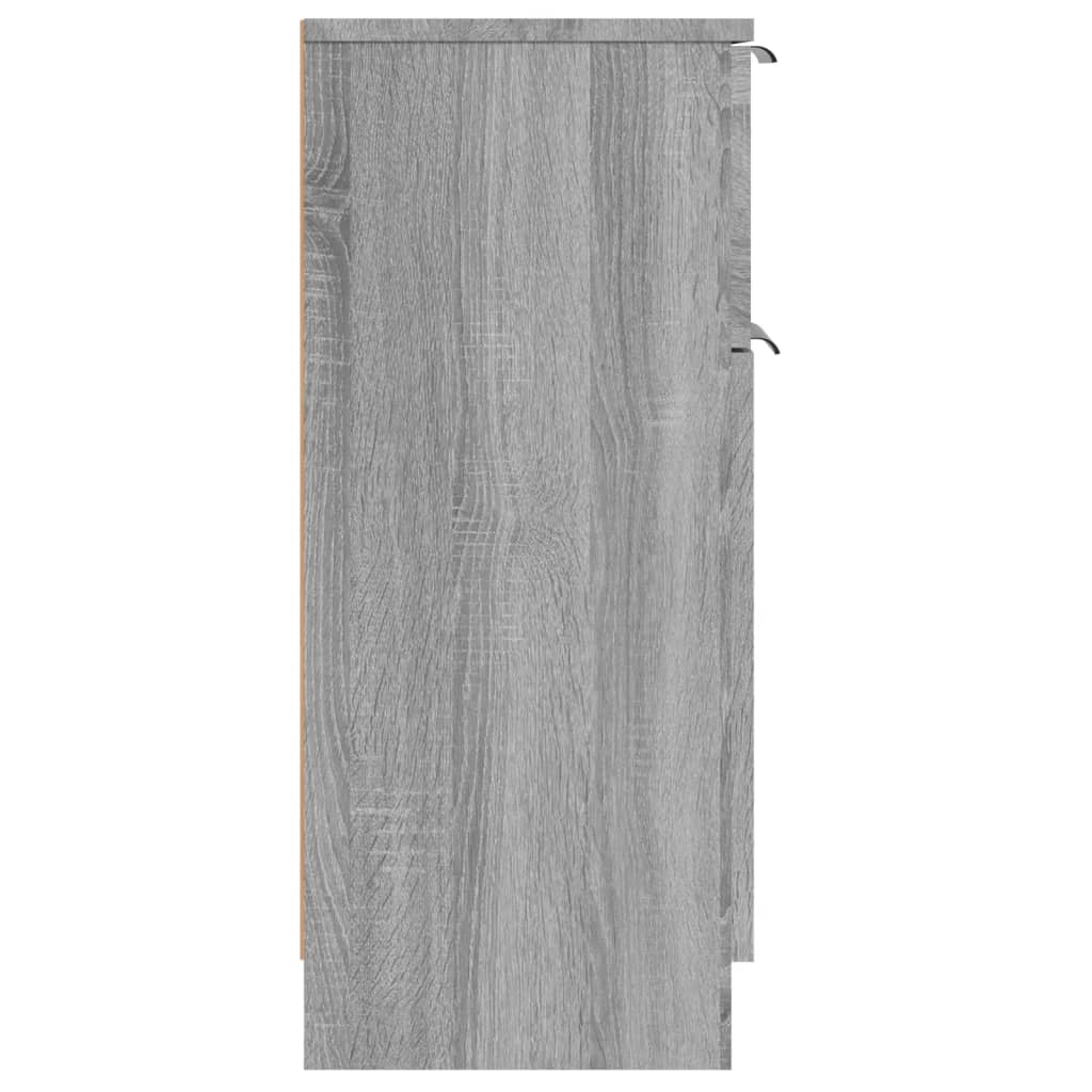 Sideboards 2 pcs Grey Sonoma 30x30x70 cm Engineered Wood