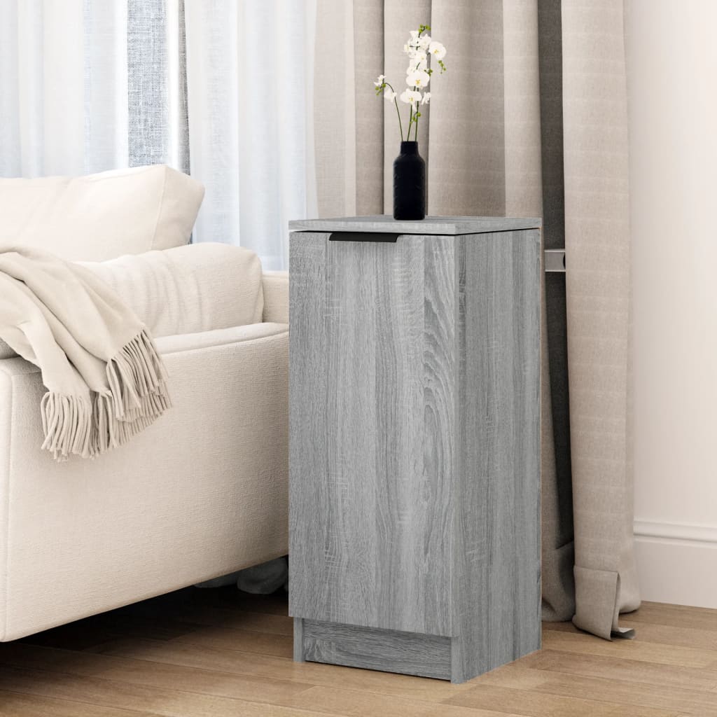 Sideboard Grey Sonoma 30x30x70 cm Engineered Wood