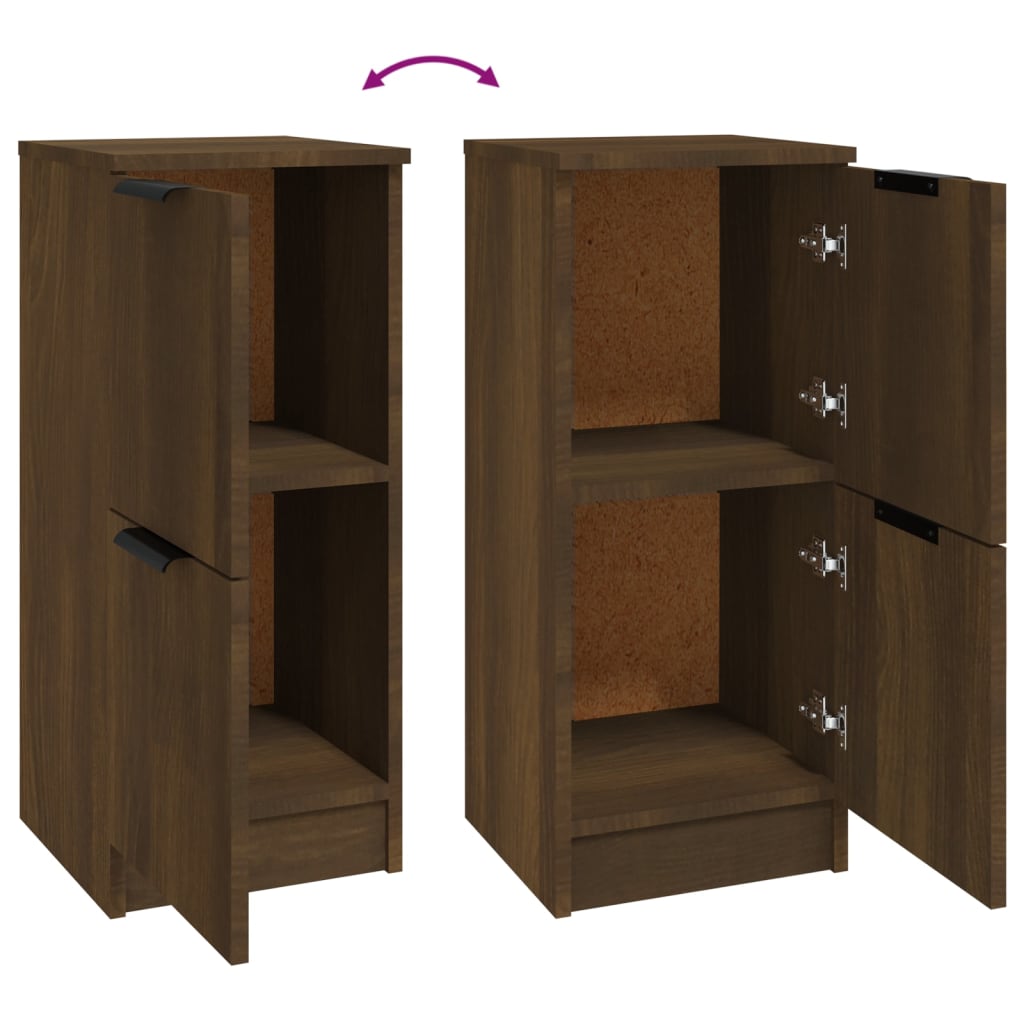 Sideboard Brown Oak 30x30x70 cm Engineered Wood