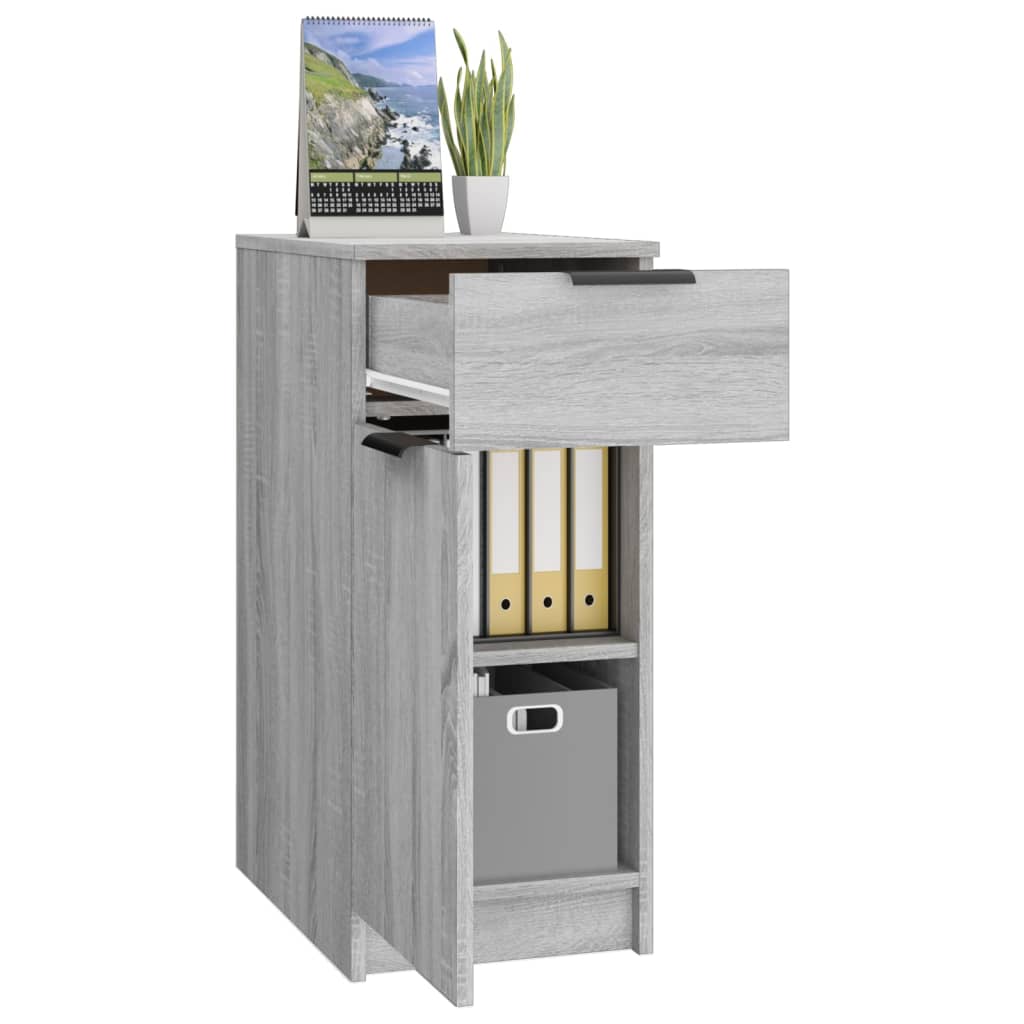 Desk Cabinet 33.5X50X75 Cm Engineered Wood
