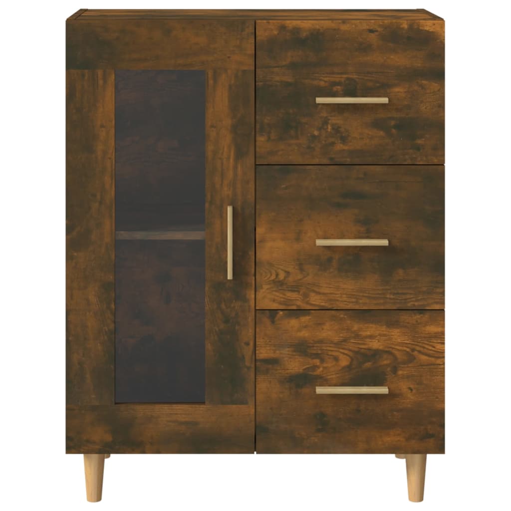 Sideboard Smoked Oak 69,5x34x90 cm Engineered Wood