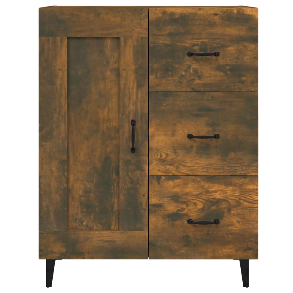 Modern Wooden Sideboard Storage Cabinet Unit With 1 Door & 3 Drawers Wood