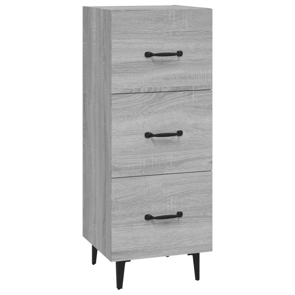 Sideboard Grey Sonoma 34.5x34x90 cm Engineered Wood