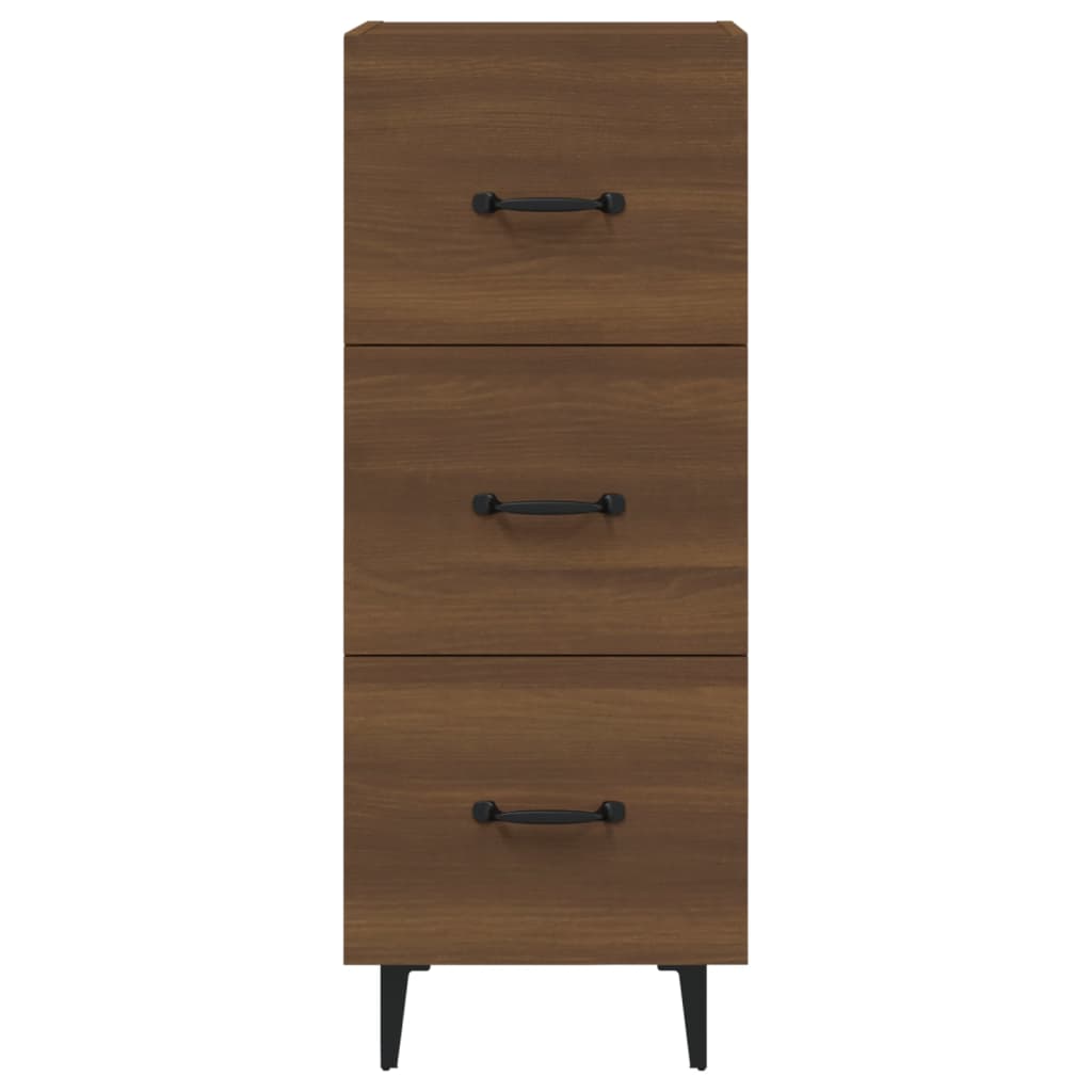 Sideboard Brown oak 34.5x34x90 cm Engineered Wood