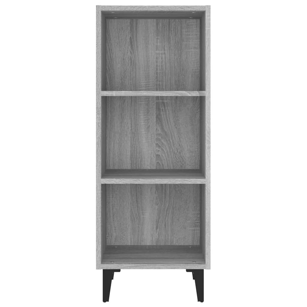 Sideboard Grey Sonoma 34.5x32.5x90 cm Engineered Wood
