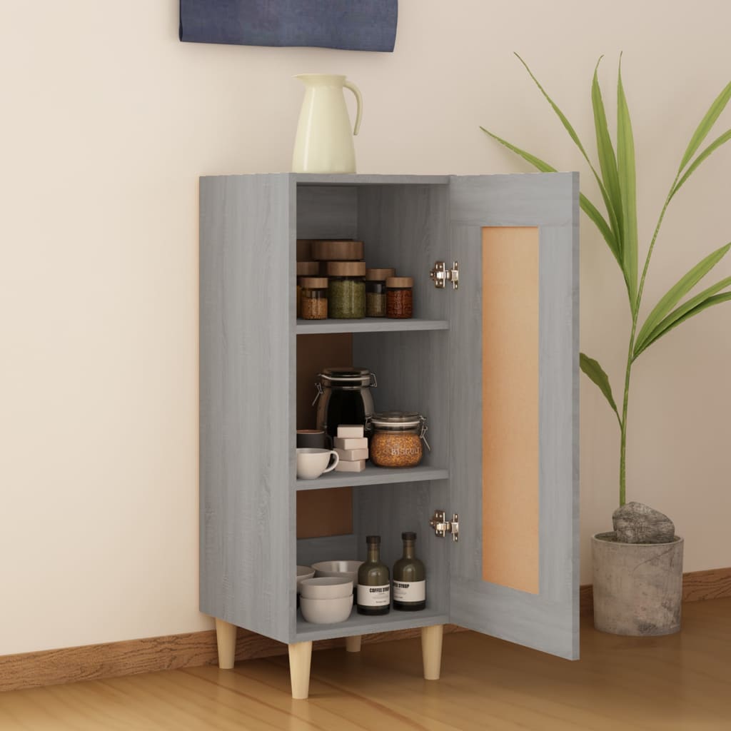 Sideboard Grey Sonoma 34.5x34x90 cm Engineered Wood