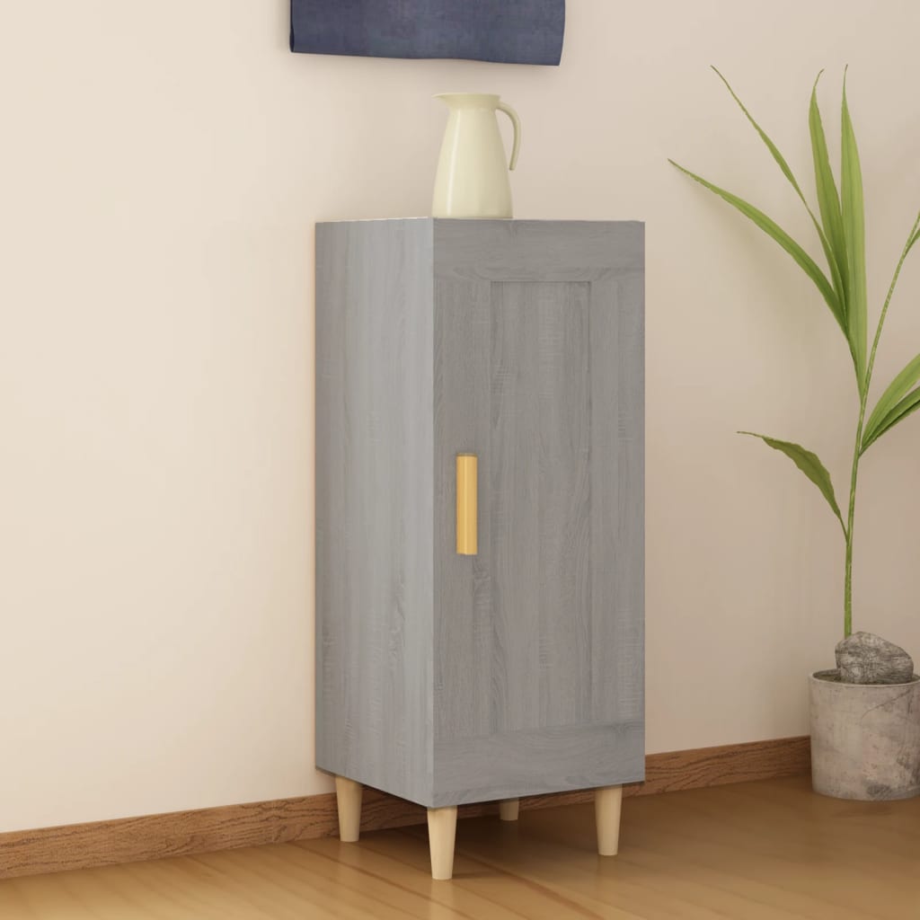 Sideboard Grey Sonoma 34.5x34x90 cm Engineered Wood