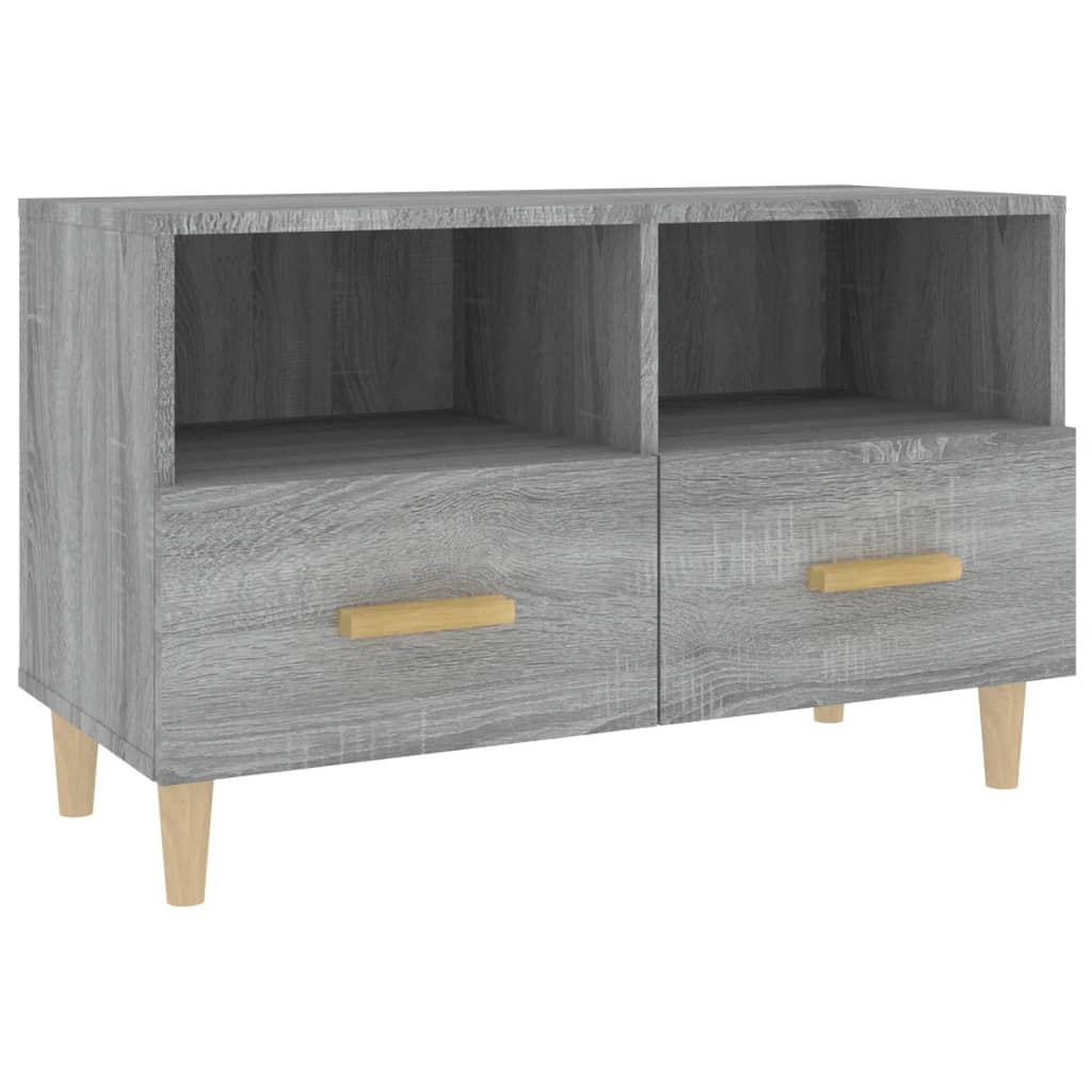 TV Cabinet Grey Sonoma 80x36x50 cm Engineered Wood