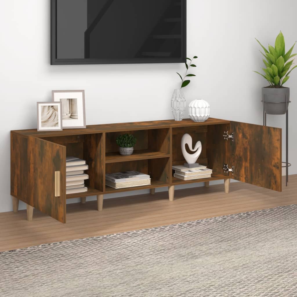 Modern Wooden TV Stand Cabinet Home Entertainment Media Unit With Storage