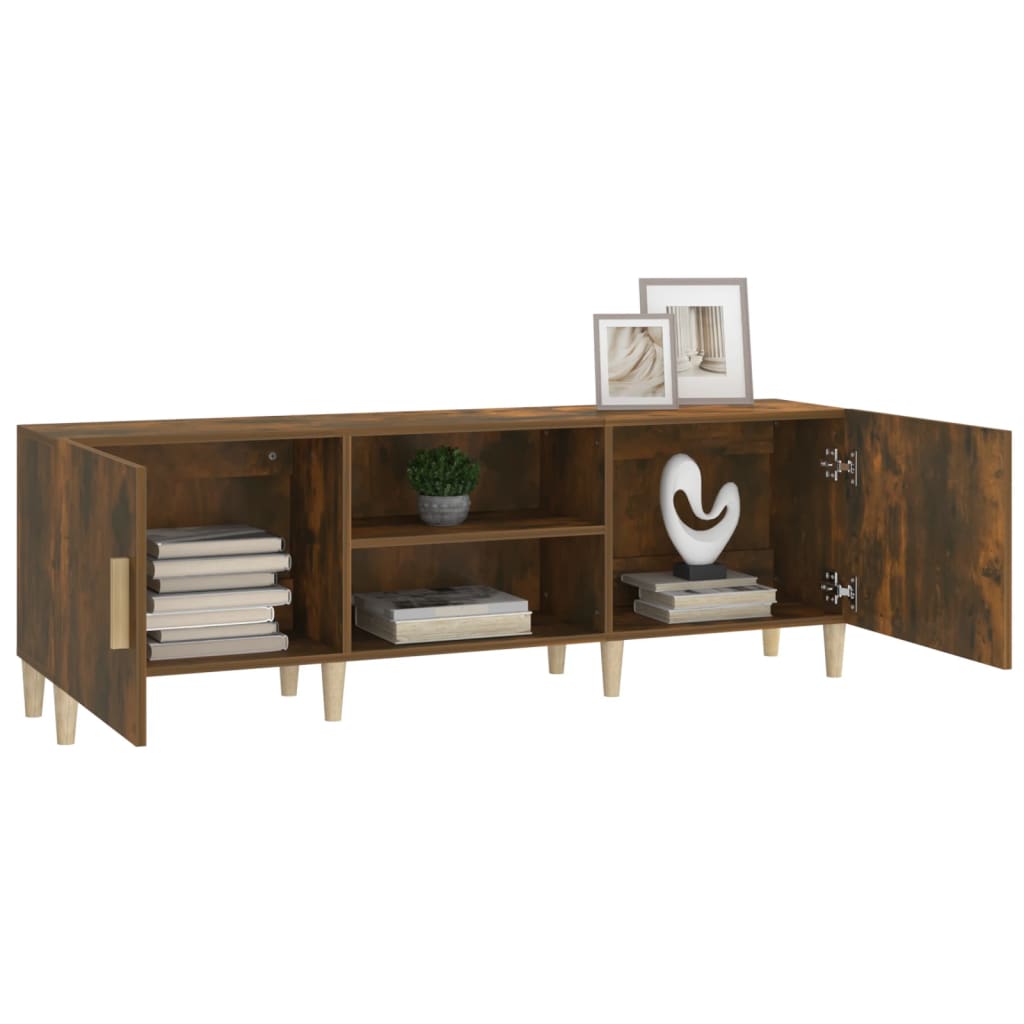 Modern Wooden TV Stand Cabinet Home Entertainment Media Unit With Storage