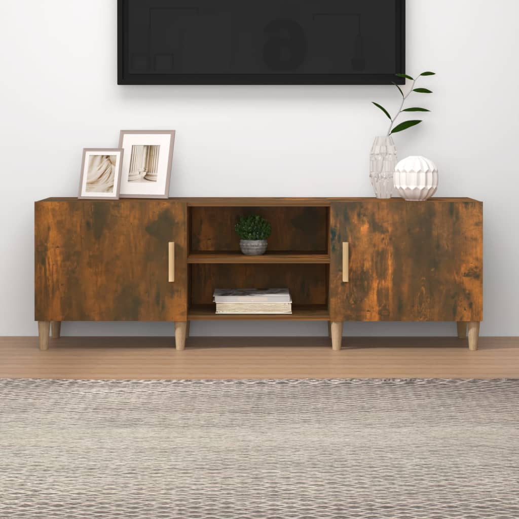 Modern Wooden TV Stand Cabinet Home Entertainment Media Unit With Storage