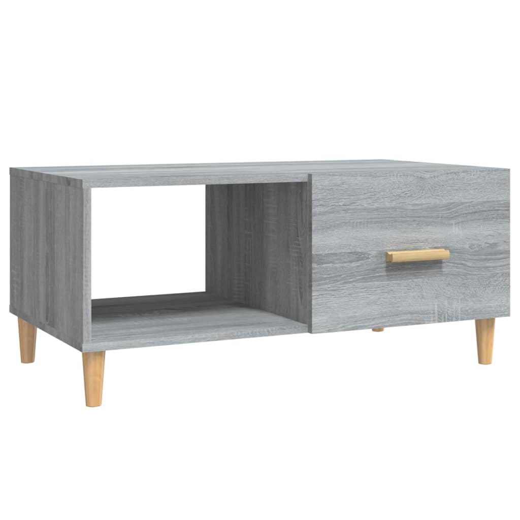 Coffee Table Grey Sonoma 89,5x50x40 cm Engineered Wood