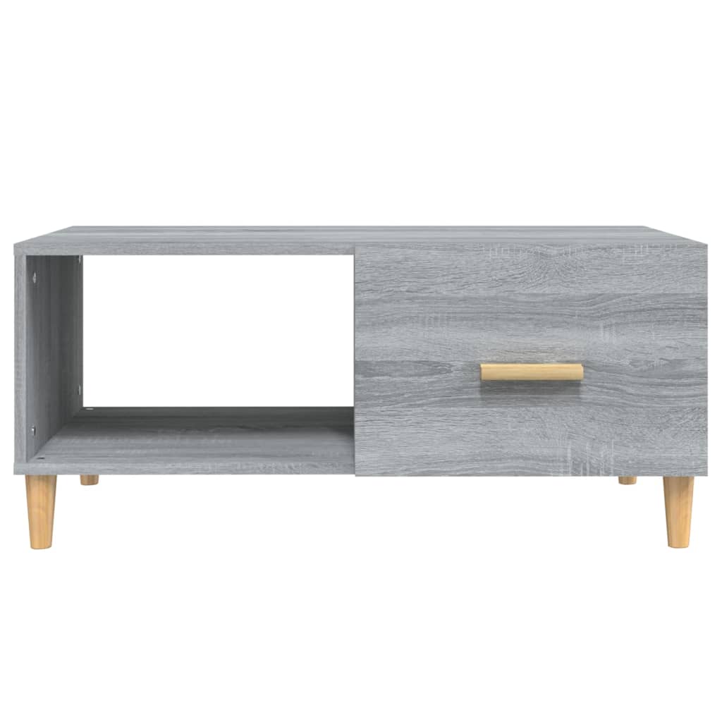 Coffee Table Grey Sonoma 89,5x50x40 cm Engineered Wood