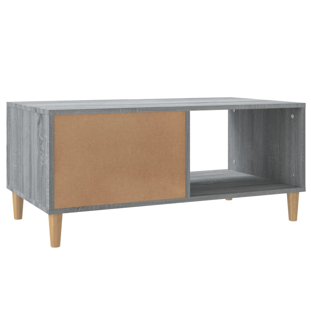 Coffee Table Grey Sonoma 89,5x50x40 cm Engineered Wood