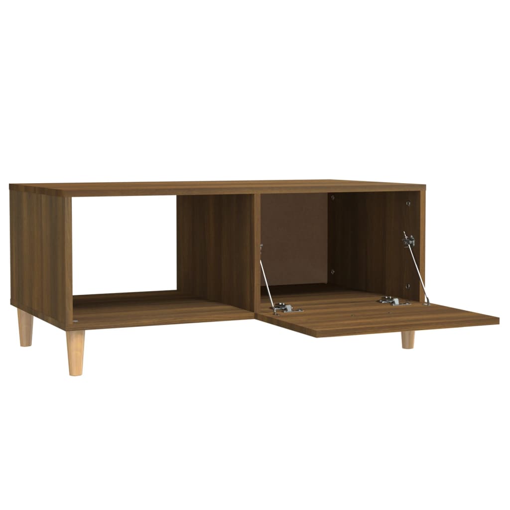Coffee Table Brown Oak 89,5x50x40 cm Engineered Wood