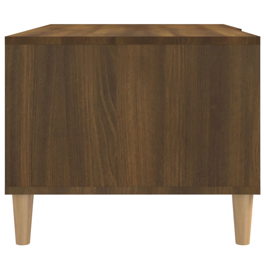 Coffee Table Brown Oak 89,5x50x40 cm Engineered Wood