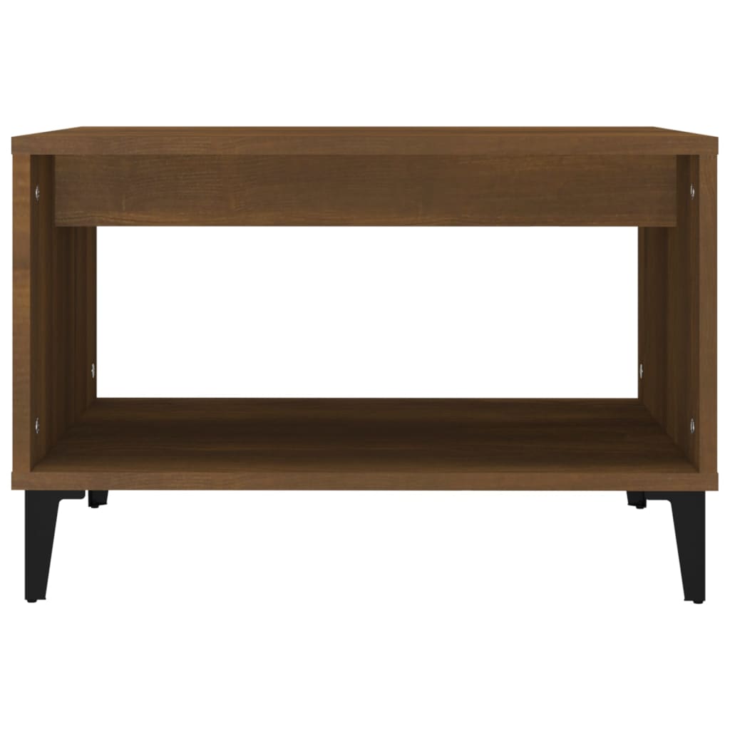 Coffee Table Brown Oak 60x50x40 cm Engineered Wood