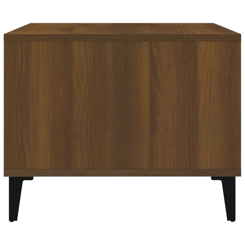 Coffee Table Brown Oak 60x50x40 cm Engineered Wood